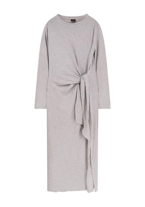 BOSS knot-detail midi dress - Grey