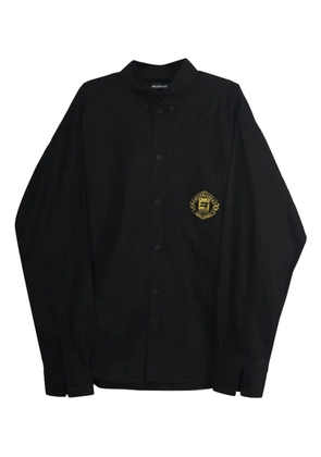Balenciaga Pre-Owned Quest logo-embroidered shirt - Black