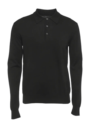 Prada Pre-Owned knit collared polo - Black
