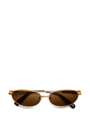 Jacquemus Alba oval-frame sunglasses - Gold