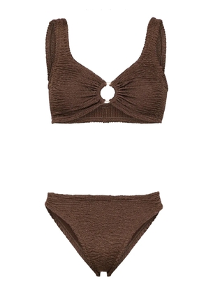 PARAMIDONNA Irina seersucker bikini - Brown
