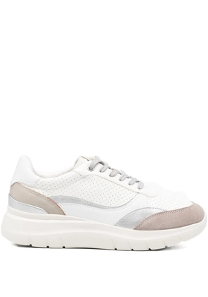 Geox panelled-design sneakers - White