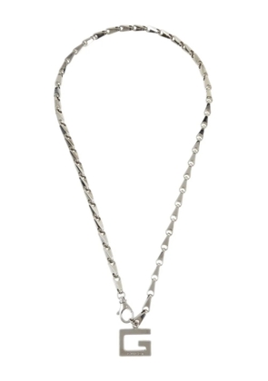 Gucci Pre-Owned 1990-2000 logo pendant necklace - Silver