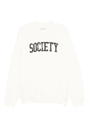 THE NEW SOCIETY logo-print sweatshirt - White