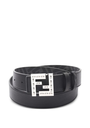 Fendi Pre-Owned FF-motif leather belt - Black