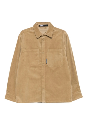 Karl Lagerfeld chest-pockets corduroy shirt - Neutrals