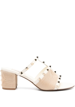 Valentino Garavani 70mm Rockstud sandals - Neutrals