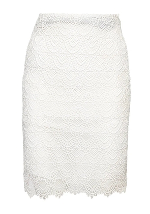 Valentino Garavani Pre-Owned lace mini skirt - White