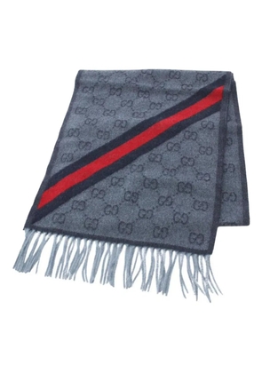 Gucci Pre-Owned 2020s GG-pattern scarf - Blue