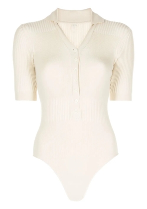 Jacquemus Le Body Yauco polo bodysuit - Neutrals