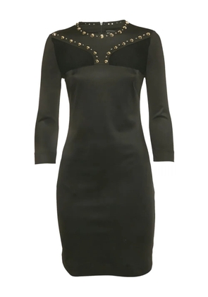 Just Cavalli Vintage stud mesh mini dress - Black