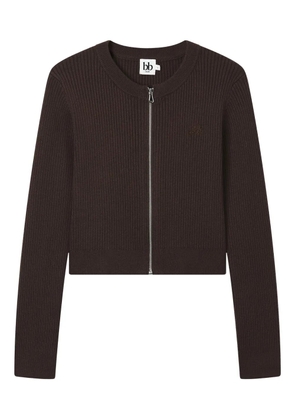 b+ab ribbed-knit cardigan - Brown