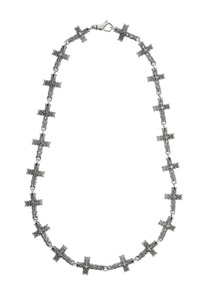 Emanuele Bicocchi Notre-Dame cross necklace - Silver