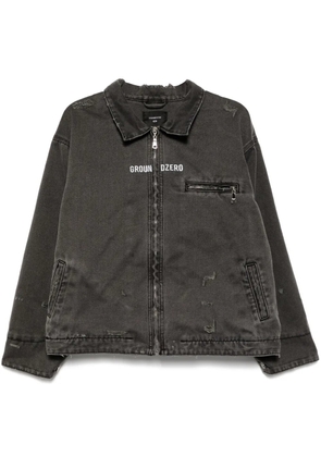 Ground Zero distressed zip-up jacket - Grey