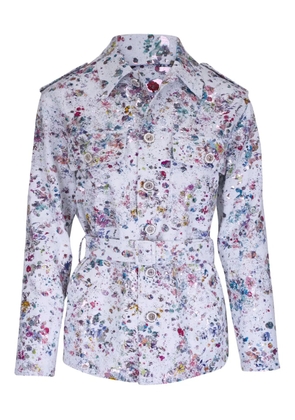 Libertine floral-print jacket - White