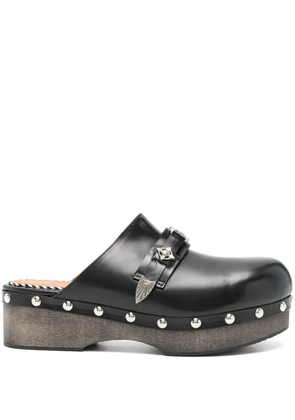 Toga Virilis strap-detail clogs - Black