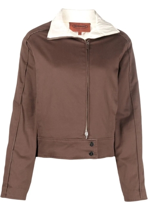 Missoni Pre-Owned 2000s high-neck track jacket - Brown