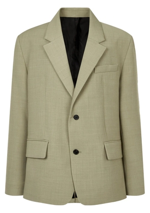 TOMBOY single-breasted wool blazer - Green