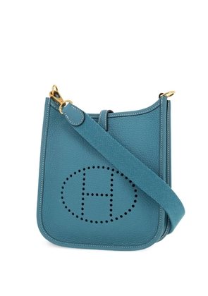 Hermès Pre-Owned 2023 mini Evelyne shoulder bag - Blue