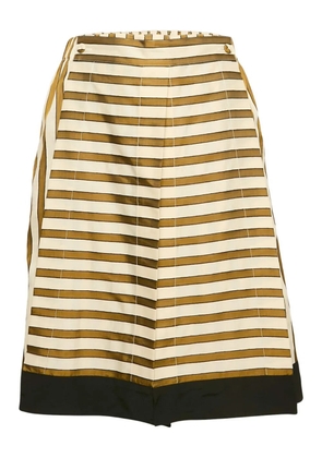 Fendi Pre-Owned striped midi skirt - Green