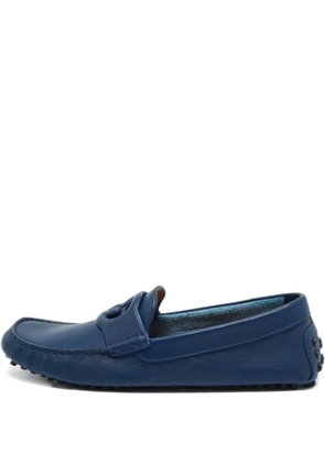 Gucci Pre-Owned Interlocking-G leather loafers - Blue