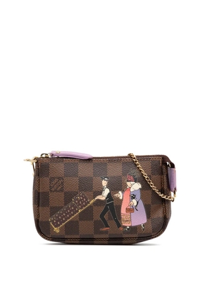 Louis Vuitton Pre-Owned 2011 Damier Ebene Illustre Mini Pochette Accessories handbag - Brown