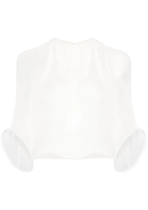 Atu Body Couture structured-cuffs blouse - White