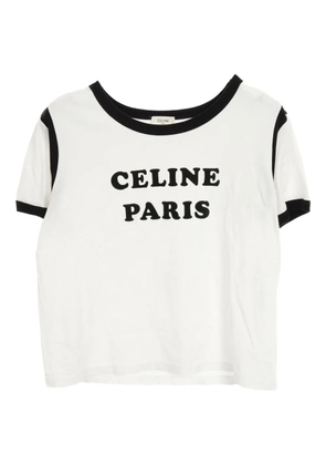 Celine Pre-Owned 2010s logo-print T-shirt - White