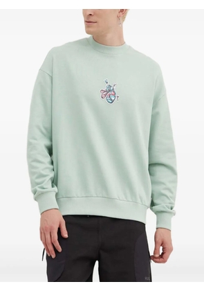 HUGO appliqué crew neck sweatshirt - Green