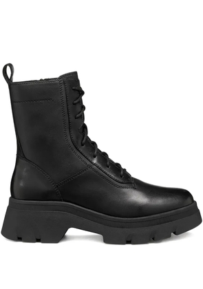 Geox lace-up leather boots - Black