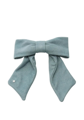 Hermès Pre-Owned 2020s Karma twill bow hair clip - Blue