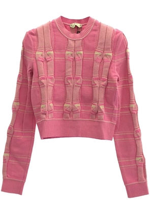 Fendi Pre-Owned 2000s checked jumper - Pink