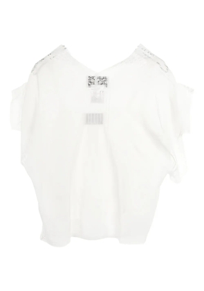 CHANEL Pre-Owned 1986-1988 Coco-detail blouse - White