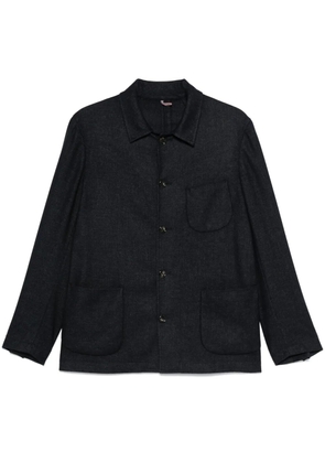 Dell'oglio single-breasted shirt jacket - Blue