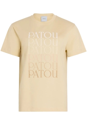 Patou logo-print T-shirt - Yellow