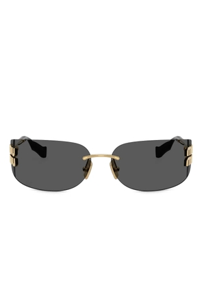 Miu Miu Eyewear oval-frame sunglasses - Grey