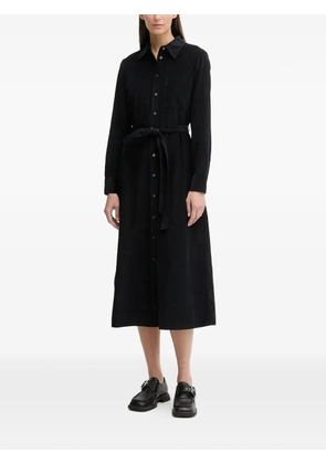 Marc O'Polo belt collared midi dress - Blue