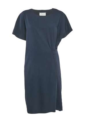Maison Martin Margiela Pre-Owned rib-knit trim dress - Blue