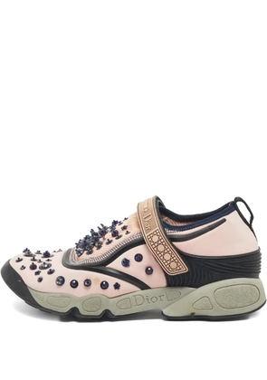Christian Dior Pre-Owned fusion embellished sneakers - Pink