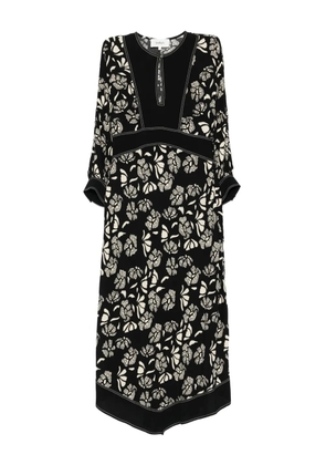 Ba&Sh floral-print midi dress - Black