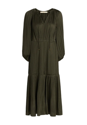 Marie Oliver Perrin pleated dress - Green