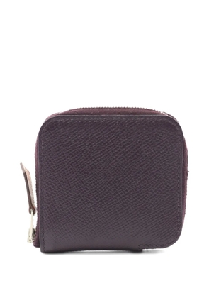 Hermès Pre-Owned 2019 Azap compact mini leather wallet - Purple