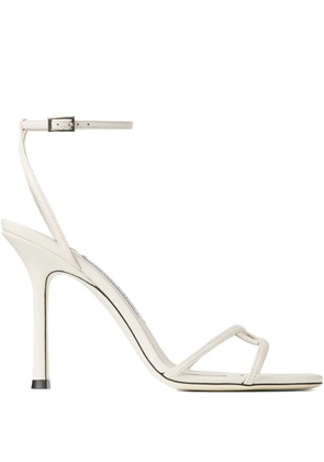 Jimmy Choo 100mm 1998 Leo sandals - White