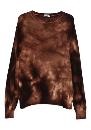 A.N.G.E.L.O. Vintage Upcycling tie-dye cashmere sweater - Brown