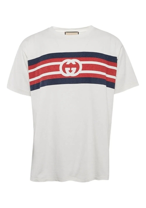 Gucci Pre-Owned logo-print T-shirt - White