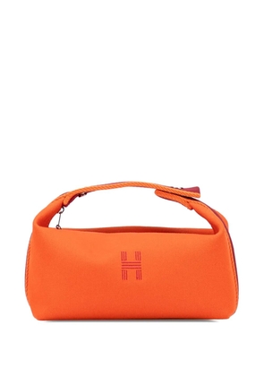 Hermès Pre-Owned 2020-2025 Small Canvas Bride A Brac Case vanity bag - Orange