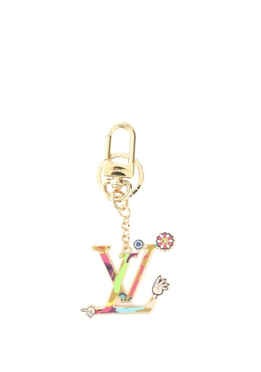 Louis Vuitton Pre-Owned 2021-2025 Takashi Murakami Gold Plated Iconic Superflat Holder key chain