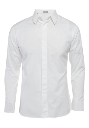 Christian Dior Pre-Owned jacquard cotton shirt - White