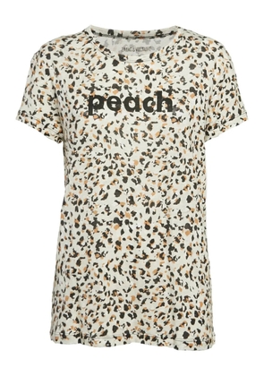 Zadig&Voltaire leopard-print peach T-shirt - Neutrals