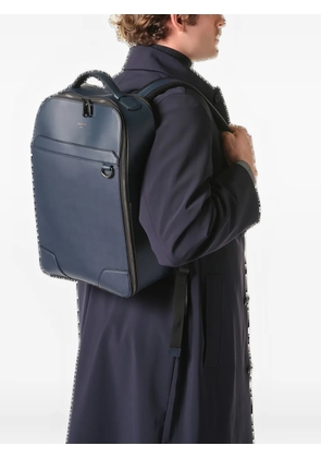 Lancel Charlie convertible leather backpack - Blue